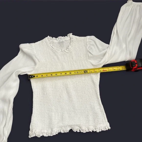 VENUS White Textured Blouse - Picture 2 of 5